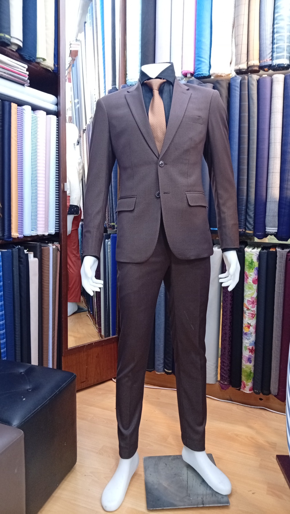 Patterned blazers arranged by tone